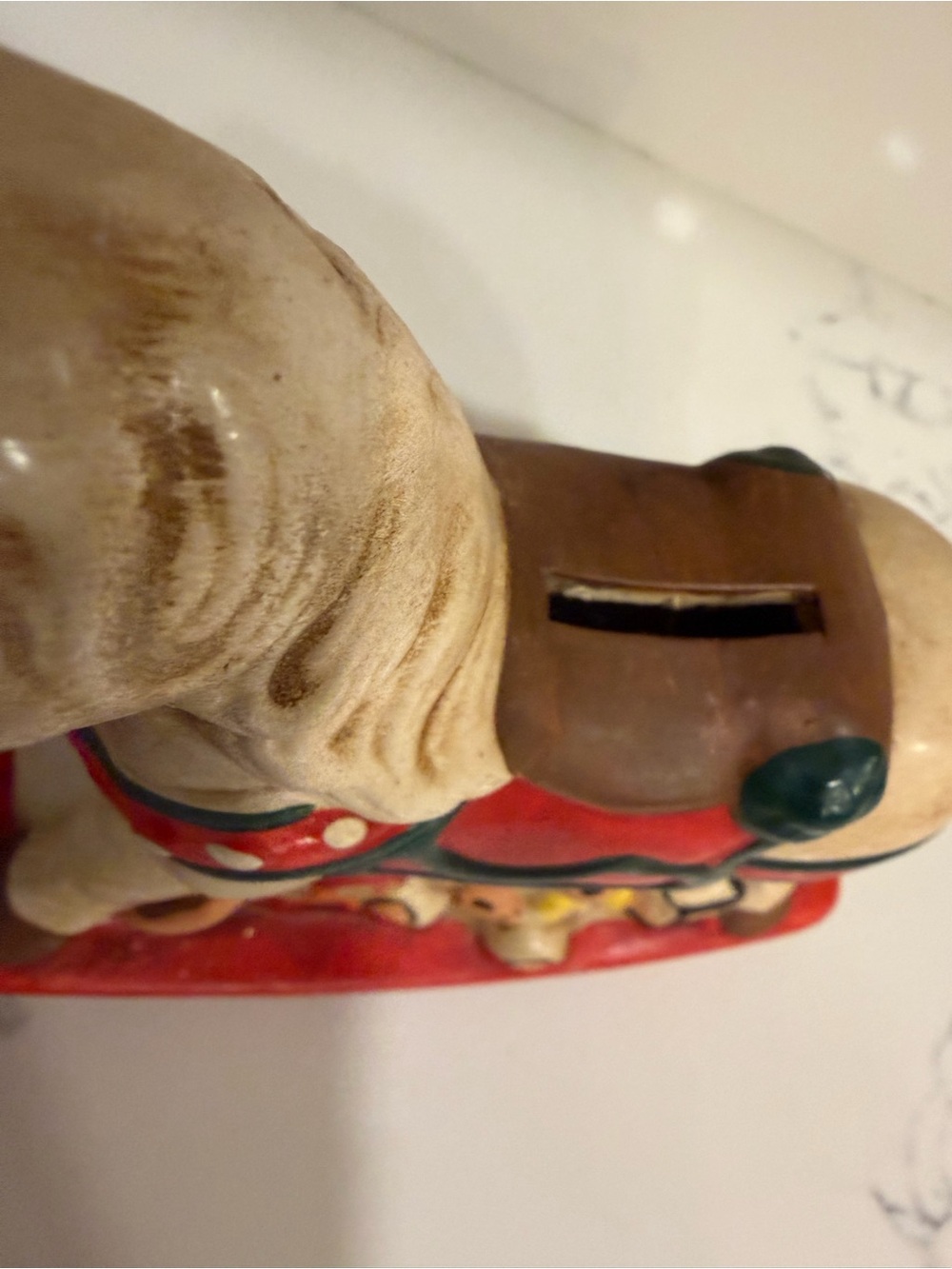 Vintage Ceramic Rocking Horse Coin Bank Teddy Bear Toys Nursery Decor - Picture 4 of 11
